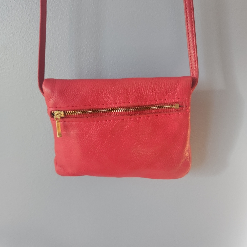 SOLD Red Leather Mini Small Crossbody Bag - Picture 2 of 16